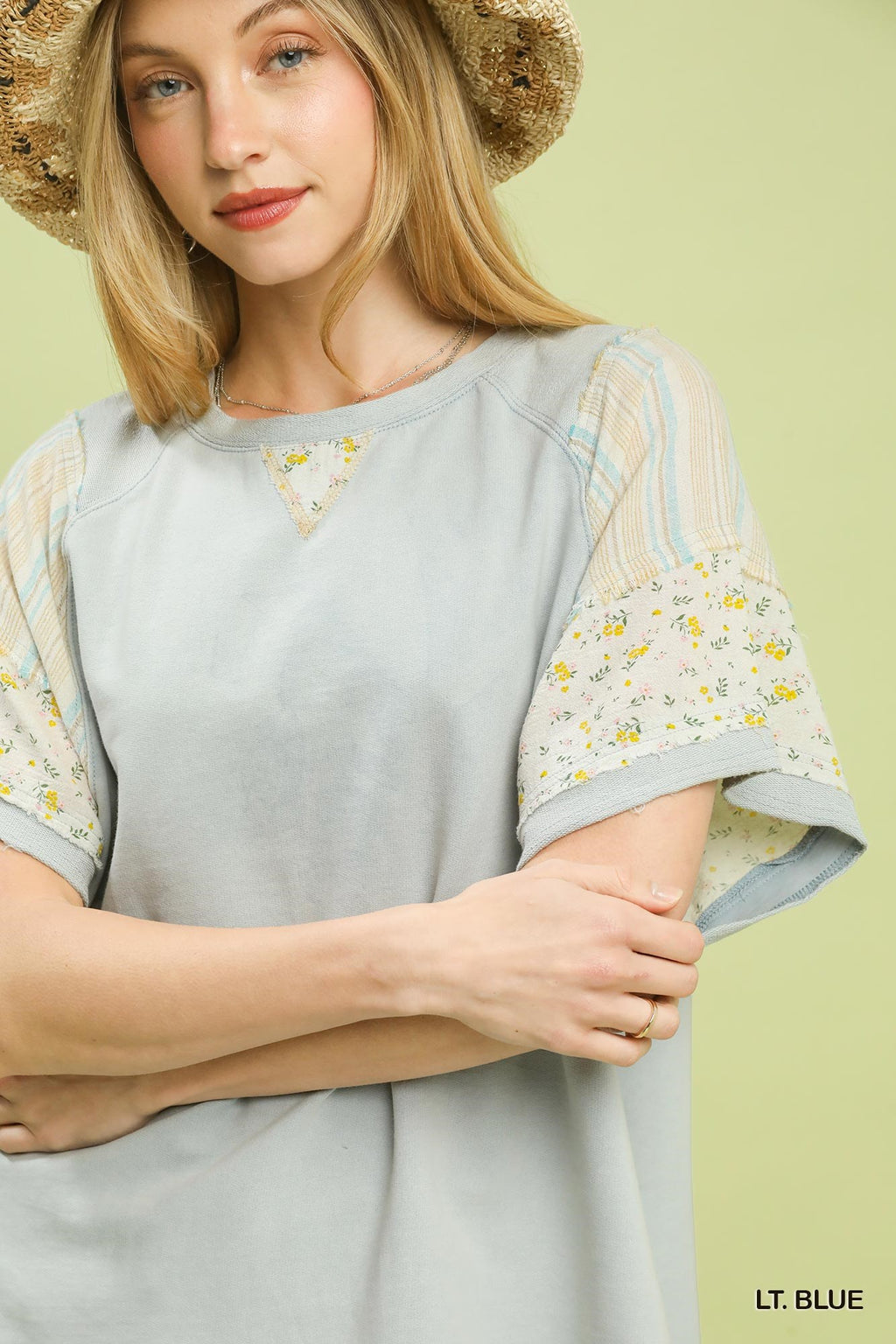 French Terry Short Sleeve Top