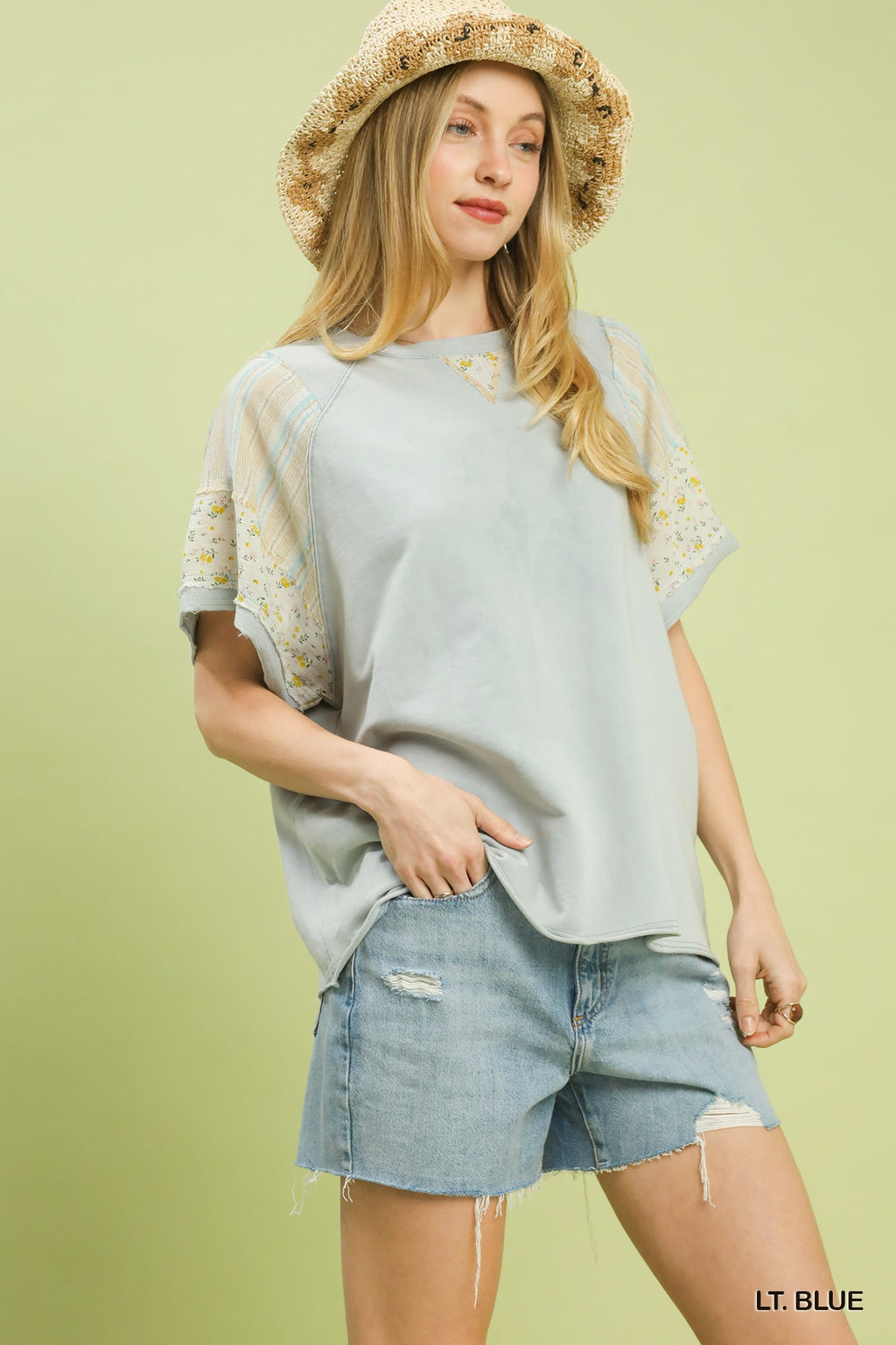 French Terry Short Sleeve Top