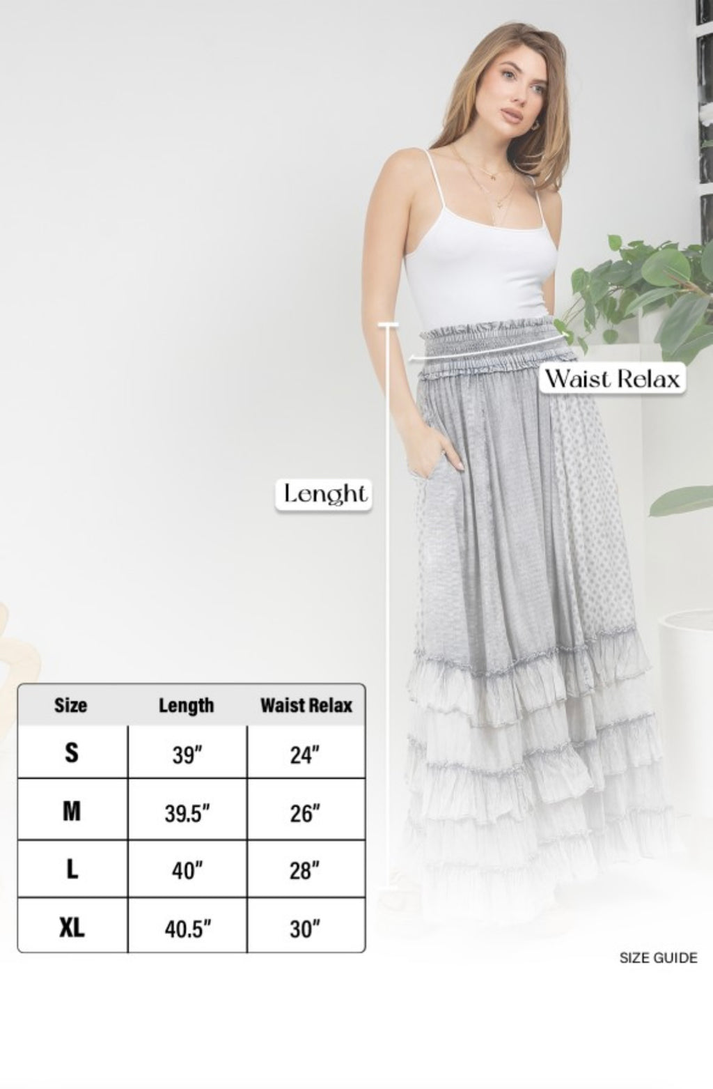Rustic Ruffled Tiered Skirt