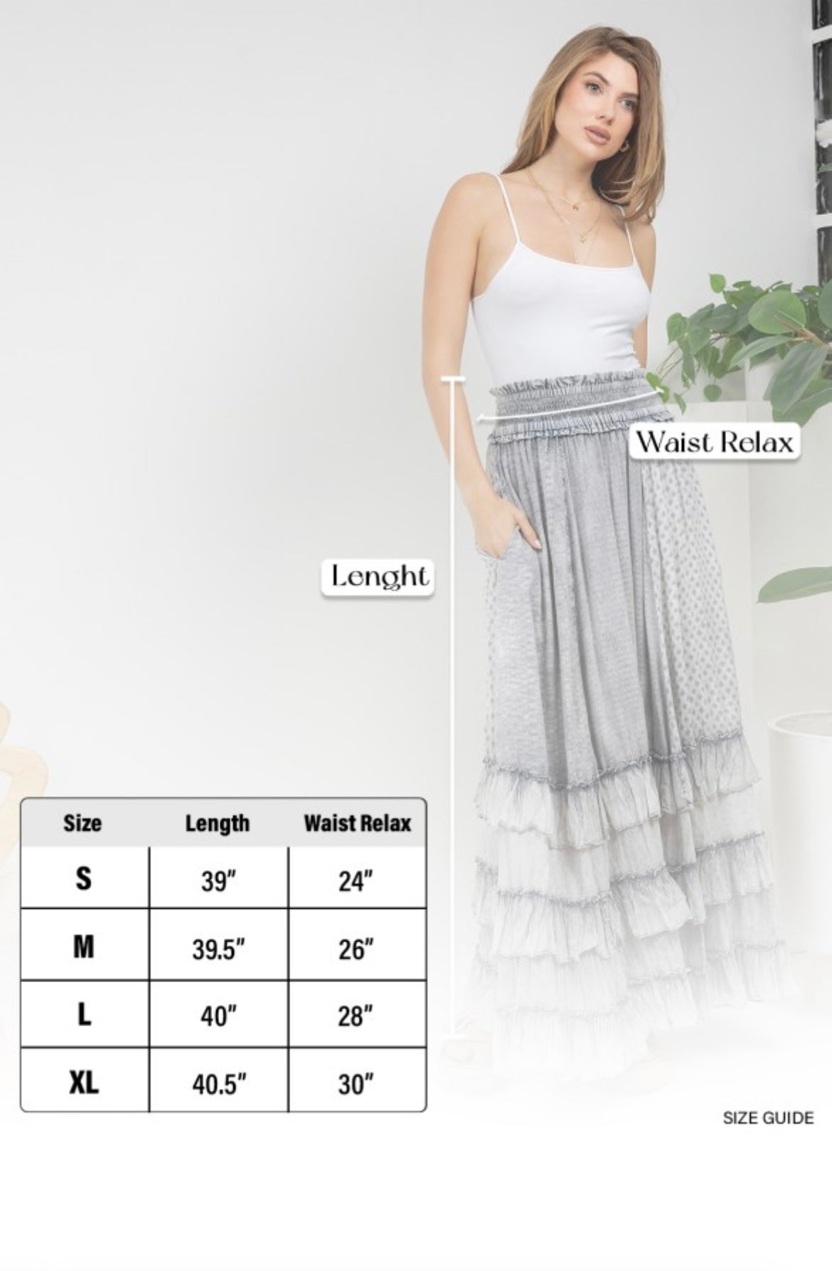 Rustic Ruffled Tiered Skirt